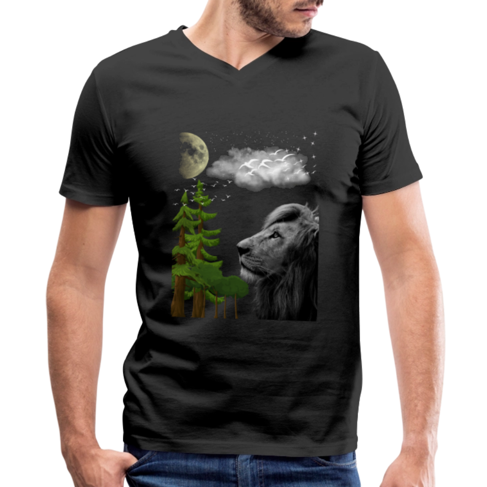 Men's V-Neck T-Shirt - black