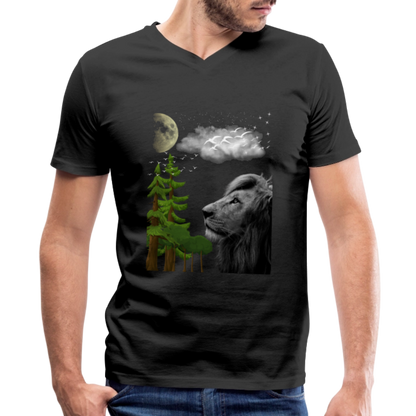 Men's V-Neck T-Shirt - black