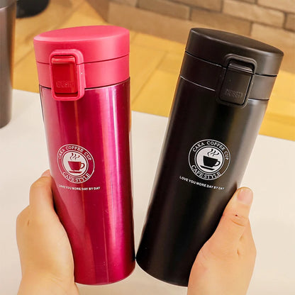 0.5L Thermal Mug Double Wall 304 Stainless Steel Coffee Cup Vacuum Flask Thermos Water Bottle Tea Coffee Leak-proof Thermos Mug