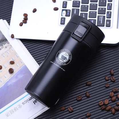 0.5L Thermal Mug Double Wall 304 Stainless Steel Coffee Cup Vacuum Flask Thermos Water Bottle Tea Coffee Leak-proof Thermos Mug